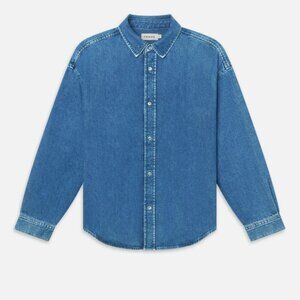 FRAME Button Down Relaxed Denim Shirt - like new, worn only twice